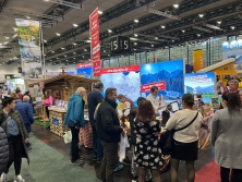 Messestand Urlaub in den Alpen (Stand-Nr. 5C30) auf der ReiseLust Bremen