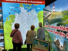 Große Deutschlandkarte am Messestand