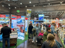 Messestand Urlaub in den Alpen